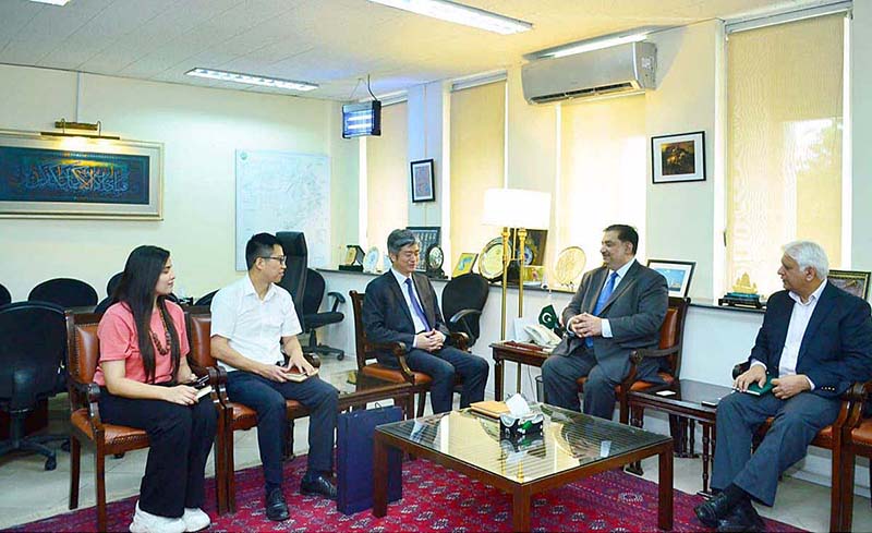 Federal Minister for Energy Engr. Khurram Dastgir Khan holding an important meeting with China Energy International Group Ltd