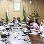 Caretaker Federal Minister for Planning and Development, Muhammad Sami Saeed chairing a meeting to review Governance related matters