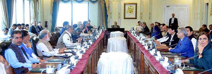 Prime Minister Muhammad Shehbaz Sharif chairs a meeting of the Federal Cabinet