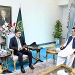 Governor Gilgit Baltistan Syed Mehdi Shah calls on Caretaker Prime Minister Anwaar-ul-Haq Kakar