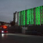 CCPO building is beautifully illuminated with lights on the occasion of Independence Day of Pakistan