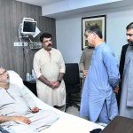 Caretaker Prime Minister Anwaar-ul-Haq Kakar visited a hospital to meet and enquire after the health of Former Provincial Minister Mir Sarfraz Chakar