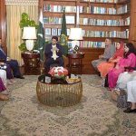 Under Training Officers from Information Services Academy Islamabad are meeting Governor Sindh Kamran Khan Tessori at Governor House