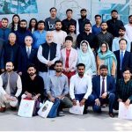 Group photo with Chairman HEC Dr. Mukhtar Ahmed, Chinese Charge d’Affaires Ms. Pang Chunxue, during the send-off ceremony for Scholars of Chinese Government Scholarship Program at HEC