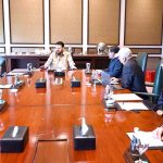 Chief Minister Gilgit-Baltistan Haji Gulbar Khan is meeting with the delegation of Shell Global Nature Based Solutions