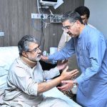 Caretaker Prime Minister Anwaar-ul-Haq Kakar visited a hospital to meet and enquire after the health of Former Provincial Minister Mir Sarfraz Chakar