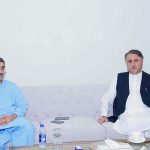 Governor Balochistan Abdul Wali Kakar calls on Caretaker Prime Minister Anwaar-ul-Haq Kakar