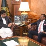 Governor Sindh Kamran Khan Tessori meeting Ambassador of Ethiopia Jamal Baker Abdullah at Governor House