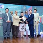 Prime Minister Muhammad Shehbaz Sharif presenting awards to heads/representatives of Chinese companies operating in Pakistan under the CPEC