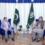 Caretaker Chief Minister Balochistan, Ali Mardan Domki calls on caretaker Prime Minister Anwaar-ul-Haq Kakar