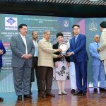 Prime Minister Muhammad Shehbaz Sharif presenting awards to heads/representatives of Chinese companies operating in Pakistan under the CPEC