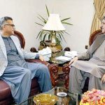 Chief Secretary Abdul Aziz Uqaili held farewell meeting with Governor Balochistan Abdul Wali Kakar