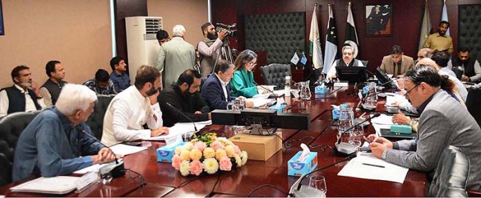Senator Hidayat Ullah, Chairman Senate Standing Committee on Aviation presiding over a meeting of the committee at Ministry Of Aviation Senator Hidayat Ullah, Chairman Senate Standing Committee on Aviation presiding over a meeting of the committee at Ministry Of Aviation
