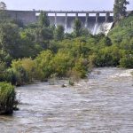 Rawal Dam authorities open spillway of the reservoir after dam water level rose to alarming level due to heavy rain