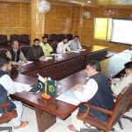 Chairman Committee of Gilgit-Baltistan Assembly on GAD Finance and Law Javad Manwa chairing a meeting at Assembly Secretariat