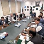 Caretaker Federal Minister for Interior Sarfraz Ahmad Bugti chairing a briefing regarding the Ministry for Interior