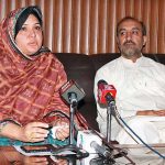 BBISE’s Controller of Examinations Abida Kakar, Additional Secretary Board Shamsullah talking to media regarding about harassment of women