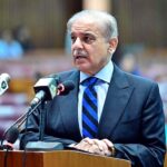 Prime Minister Muhammad Shehbaz Sharif addresses the farewell session of the National Assembly