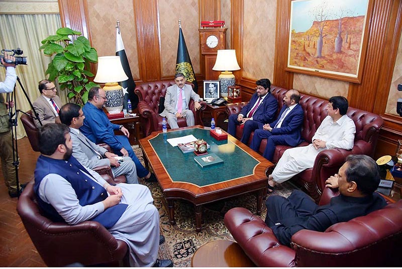 A delegation of MQM called on Caretaker Prime Minister Anwaar-ul-Haq Kakar