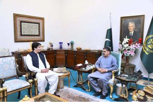 Yasser Malik, Head of Emerging Markets Enertech Holding Kuwait calls on Caretaker Prime Minister Anwaar-ul-Haq Kakar