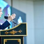 Prime Minister Muhammad Shehbaz Sharif addressing during the "Pakistan's Climate Journey" Conference