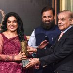 Prime Minister Shahbaz Sharif distributing award among the best performing Actors, Producers and Directors from Pakistan's Film Industry