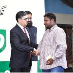 Caretaker Prime Minister Anwaar-ul-Haq Kakar distributes cheques of 2 million rupees each to individuals from the Christian community whose residences were damaged due to mob violence in Tehsil Jaranwala