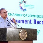 President Dr. Arif Alvi addressing the 2nd Achievement Recognition ceremony of Sargodha Chamber of Commerce & Industry, at Aiwan-e-Sadr