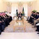 A delegation led by Saudi Minister for Hajj and Umrah H.E. Dr. Tawfiq Bin Fawzan Al-Rabiah called on Caretaker Prime Minister Anwaar-ul-Haq Kakar