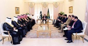 A delegation led by Saudi Minister for Hajj and Umrah H.E. Dr. Tawfiq Bin Fawzan Al-Rabiah called on Caretaker Prime Minister Anwaar-ul-Haq Kakar