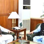 Federal Minister for Communication Mr. Asad Mehmood called on Speaker National Assembly Raja Pervez Ashraf at Parliament House