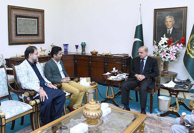 Former members of National Assembly Rana Iradat and Ahmad Raza Manika called on Prime Minister Muhammad Shehbaz Sharif