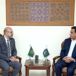 The Resident Representative UNDP, Mr. Samuel Rizk calls on the Federal Minister for Economic Affairs, Sardar Ayaz Sadiq