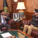 IG Sindh Rafat Mukhtar is meeting with Governor Sindh Kamran Khan Tessori at the Governor House