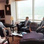 Ambassador of Iraq to Pakistan H.E. Hamid Abbas Lafta called on Adviser to Prime Minister on Aviation Air Marshal (R) Farhat Hussain Khan at Ministry of Aviation