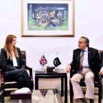 British High Commissioner to Pakistan, H.E Ms. Jane Marriott CMG OBE, called on Federal Minister for Finance and Revenue Senator Mohammad Ishaq Dar at Finance Division