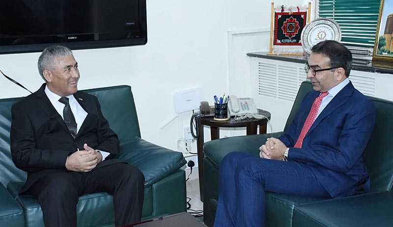 Ambassador of Turkmenistan H.E. Atadjan Movlamov called on Interim Federal Minister for Energy Muhammad Ali