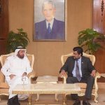 Governor Sindh Kamran Khan Tessori is meeting with the Saudi Minister of Hajj and Umrah Tawfiq Bin Fawzan Al Rabiah