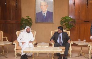 Governor Sindh Kamran Khan Tessori is meeting with the Saudi Minister of Hajj and Umrah Tawfiq Bin Fawzan Al Rabiah