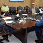 Caretaker Federal Minister for Planning and Development Muhammad Sami Saeed chairing a meeting to review social sector initiatives