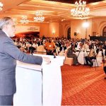 Finance Minister Senator Mohammad Ishaq Dar addressed the closing session of Pakistan Minerals Summit "Dust to Development: Investment opportunities in Pakistan