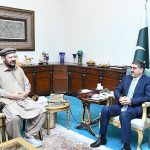 Chief Minister Gilgit Baltistan Gulbar Khan calls on Caretaker Prime Minister Anwaar-ul-Haq Kakar