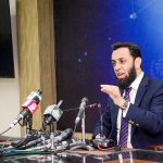 Special Assistant to the Prime Minister on Interior and Legal Affairs, Attaullah Tarar addressing a press conference