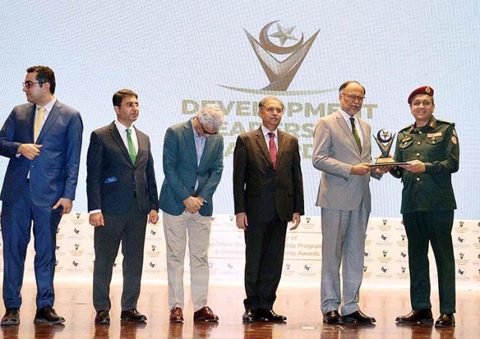 Recognizing the contribution of unsung heroes in the development of Pakistan, the Ministry of Planning Development & Special Initiatives awarded Development Leadership Award to the 75 people and 60,000 internships to young graduates through the Prime Minister's Ba-Ikhtiyar Naujawan Internship Program (BNIP) during ceremony at Pakistan -China Centre