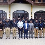 A group photo of Sindh chief Minister Syed Murad Ali Shah with newly promoted Police Officers, PSP, to grade BS-19