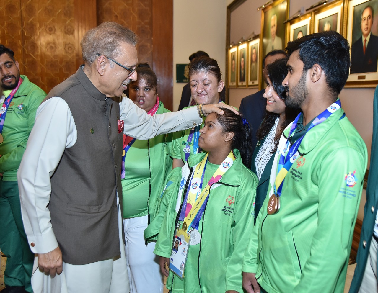 President felicitates Pakistan Special Olympics team on winning medals in international event