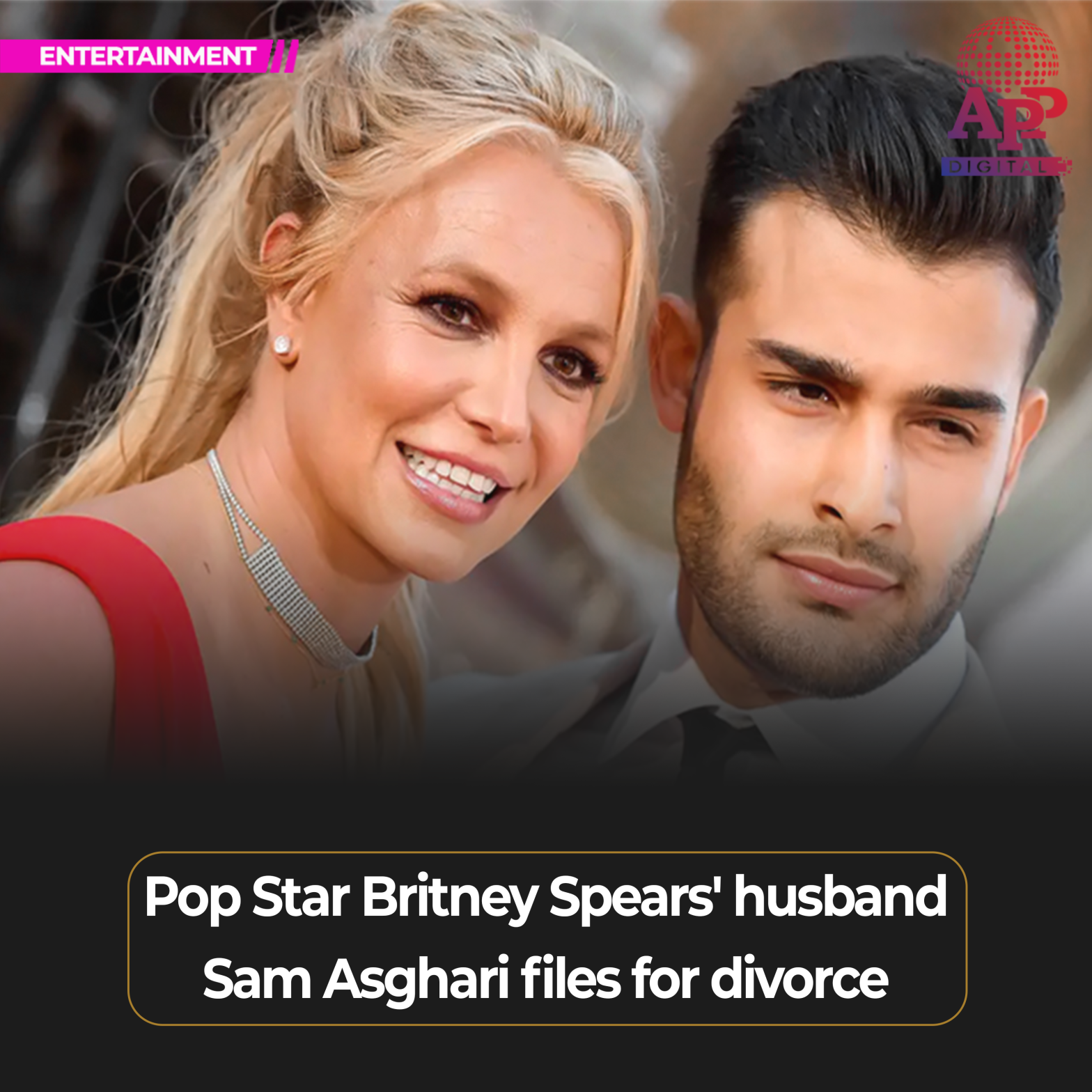 Britney Spears' husband Sam Asghari files for divorce