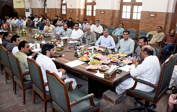 Sindh LG minister presides meeting housing & town planning officials