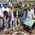 Chairman CDA, Capt(R) Anwar Ul Haq plants sapling to inaugurate Monsoon Tree planting ceremony 2023 in collaboration with DSA Environment wing under CSR program at old Parade ground in the Federal Capital