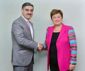 Caretaker Prime Minister Anwaar-ul-Haq Kakar meets Managing Director of International Monetary Fund, Ms. Kristalina Georgieva.